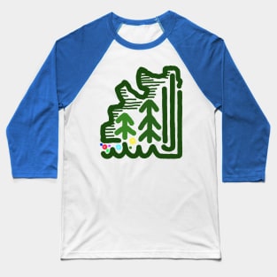 Green Track Baseball T-Shirt